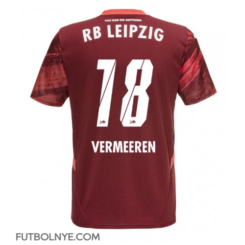 Camiseta RB Leipzig Arthur Vermeeren #18 Visitante Equipación 2024-25 manga corta